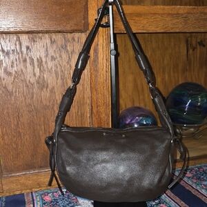 Kate Spade New York Vintage Brown Leather Hobo Shoulder Bag EUC